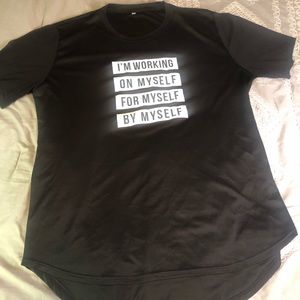 “ black working on myself Tee